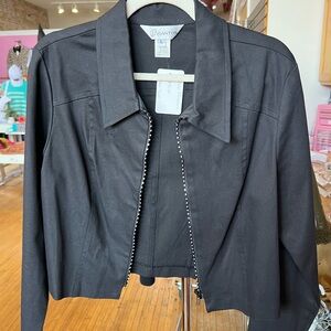 Vintage Gantos Women's Elegant Black Suit Jacket